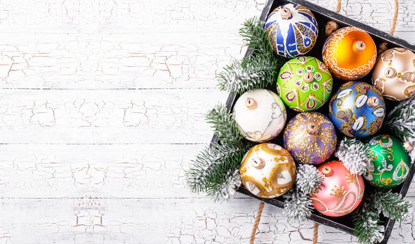 Decoratieve kerstballen