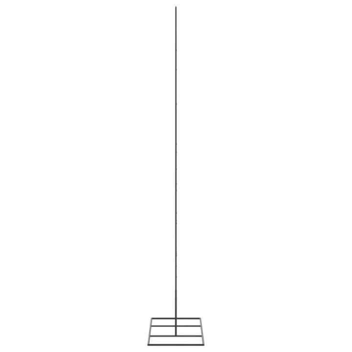 Metalen kerstboom groot voor decoraties, dennenboom van metaal, 180 cm, kerstboom met standaard, ruimtebesparende doe-het-zelf decoratie, dennenboom, zwart