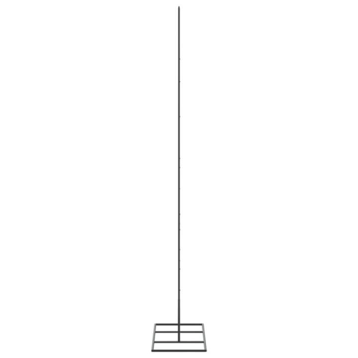 Metalen kerstboom groot voor decoraties, dennenboom van metaal, 150 cm, kerstboom met standaard, ruimtebesparende doe-het-zelf decoratie, dennenboom, zwart