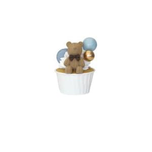 Künstlicher Bärenkuchen, gefälschtes Dessert, blau, Simulationsmodell, Fotografie-Requisiten, Schaufensterdekoration, 6