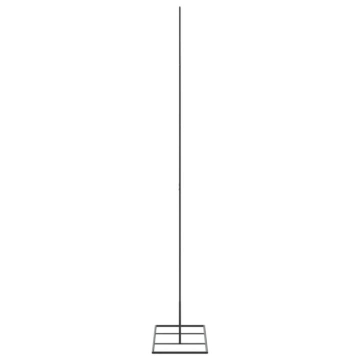 Metalen kerstboom voor decoraties, dennenboom, decoratie, kerstboom, dennenboom, metalen boom, kerstdecoraties, kerstdecoratie, binnen en buiten, zwart, 150 cm