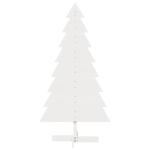 Weihnachtsbaum zum Schmücken Weiß 150 cm Massivholz Kiefer