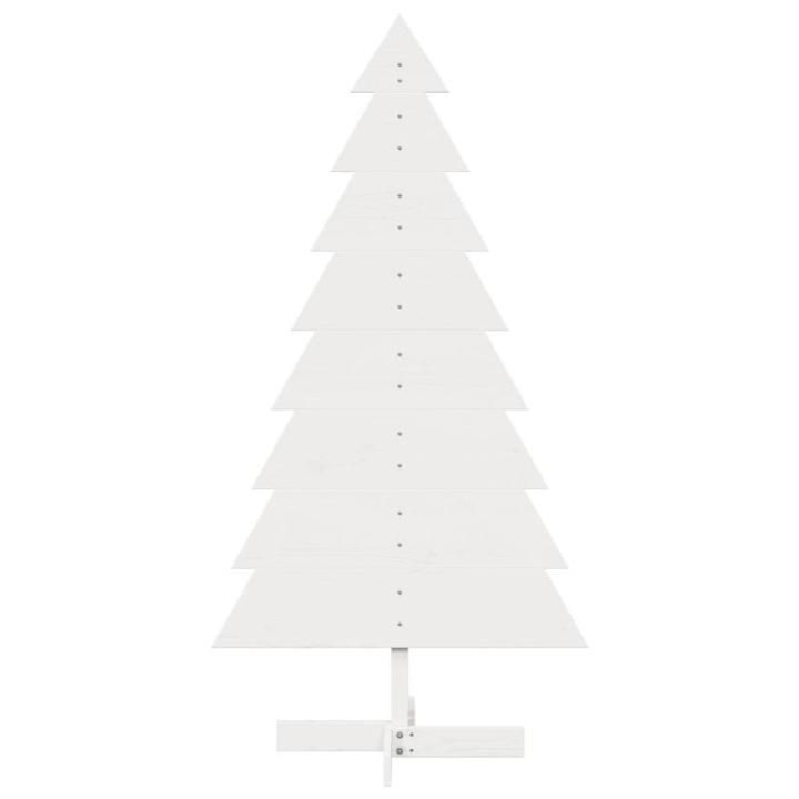 Weihnachtsbaum zum Schmücken Weiß 150 cm Massivholz Kiefer