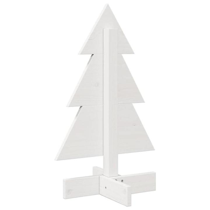 Weihnachtsbaum Weihnachtsdekoration Weihnachtsdekoration Baum Weihnachtsdeko Weihnachtsdekoration zum Schmücken Weiß 60 cm Massivholz KieferWeiß