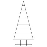 Metall Weihnachtsbaum Christbaum Groß Dekorationen Tannenbaum Metall Weihnachtsbaum Tanne Platzsparend DIY Dekoration-180 cm-Typ 2