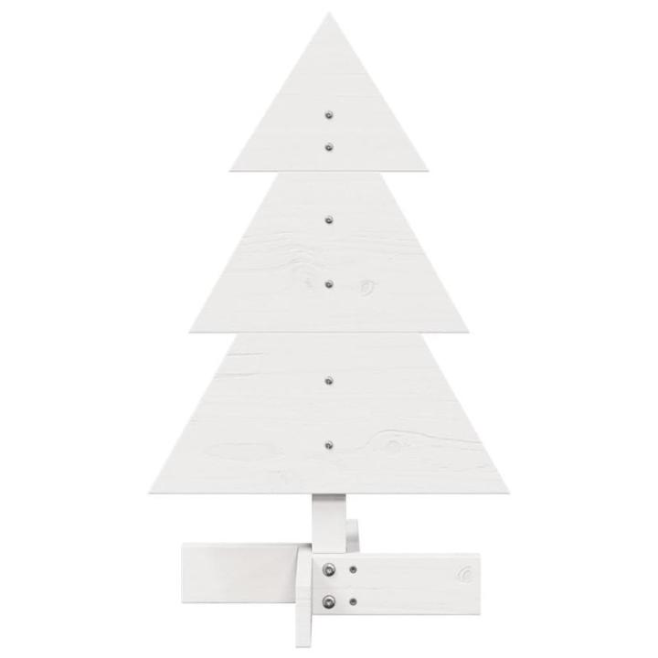 Weihnachtsbaum Weihnachtsdekoration Weihnachtsdekoration Baum Weihnachtsdeko Weihnachtsdekoration zum Schmücken Weiß 60 cm Massivholz KieferWeiß