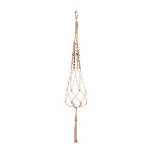 Großformatige Betriebsaufhänger Korb Handgemachte Seil Töpfe Halter Feinhanfseil Net Blumentopfpflanze Lanyard (Color : B)