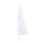 Künstlicher Halb-Weihnachtsbaum Beleuchtung Kugeln Weiß 240 cmWeiß und Rose