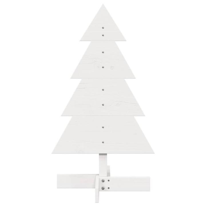 Weihnachtsbaum Weihnachtsdekoration Weihnachtsdeko Weihnachtsdekoration Baum Weihnachtsdekoration zum Schmücken Weiß 80 cm Massivholz KieferWeiß