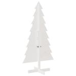 Weihnachtsbaum zum Schmücken Weiß 150 cm Massivholz Kiefer