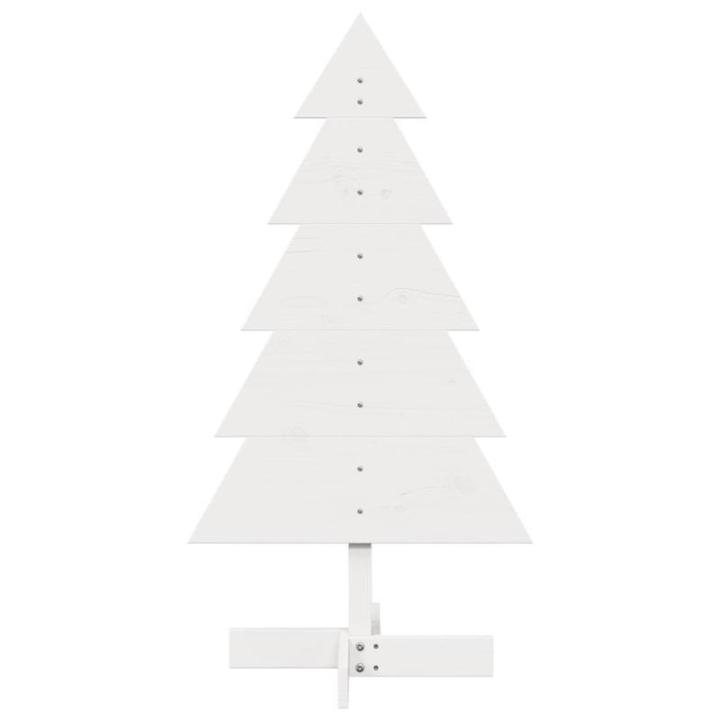 Weihnachtsbaum Weihnachtsdeko Weihnachtsdekoration Baum Weihnachtsdekoration zum Schmücken Weiß 100 cm Massivholz KieferWeiß