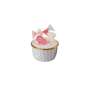 Handgemachte Kuchen Modell Simulation Donut Fondant Kuchen Rosa Serie Gefälschte Dessert Dekorationen Niedliche Geburtstag Hochzeit Party Foto Requisiten-L
