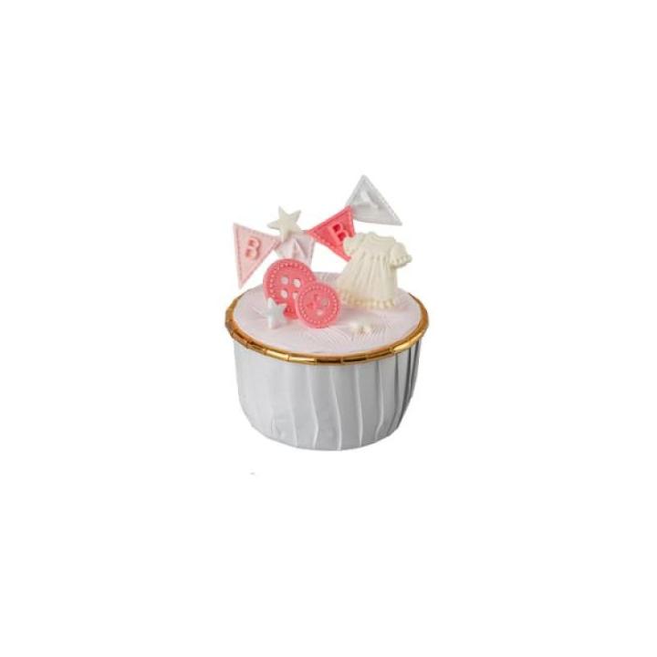 Handgemachte Kuchen Modell Simulation Donut Fondant Kuchen Rosa Serie Gefälschte Dessert Dekorationen Niedliche Geburtstag Hochzeit Party Foto Requisiten-L