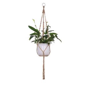 Großformatige Betriebsaufhänger Korb Handgemachte Seil Töpfe Halter Feinhanfseil Net Blumentopfpflanze Lanyard (Color : C)
