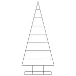Metall Weihnachtsbaum Christbaum Groß Dekorationen Tannenbaum Metall Weihnachtsbaum Tanne Platzsparend DIY Dekoration-210 cm