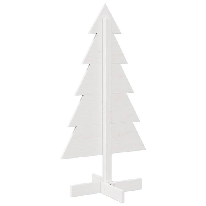 Weihnachtsbaum Weihnachtsdeko Weihnachtsdekoration Baum Weihnachtsdekoration zum Schmücken Weiß 100 cm Massivholz KieferWeiß