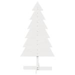 Weihnachtsbaum zum Schmücken Weiß 120 cm Massivholz Kiefer