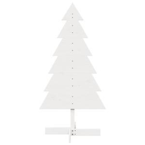 Weihnachtsbaum zum Schmücken Weiß 120 cm Massivholz Kiefer