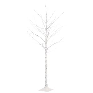 LED Birke Warmweiß 96 LEDs Beleuchtet Birkenbaum Lichterbaum Leuchtbaum Weihnachtsdeko Beleuchtung Dekobaum Kunstbaum 180cm