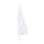 Künstlicher Halb-Weihnachtsbaum Beleuchtung Kugeln Weiß 210 cmWeiß und Rose