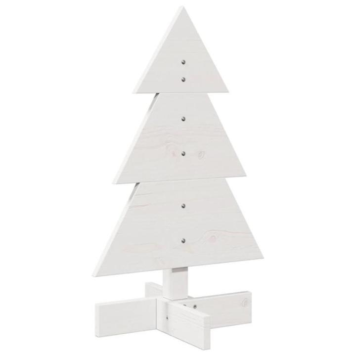 Weihnachtsbaum Weihnachtsdekoration Weihnachtsdekoration Baum Weihnachtsdeko Weihnachtsdekoration zum Schmücken Weiß 60 cm Massivholz KieferWeiß
