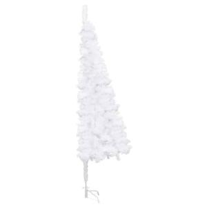 Künstlicher Weihnachtsbaum Ecke beleuchtet weiß 210cm PVC