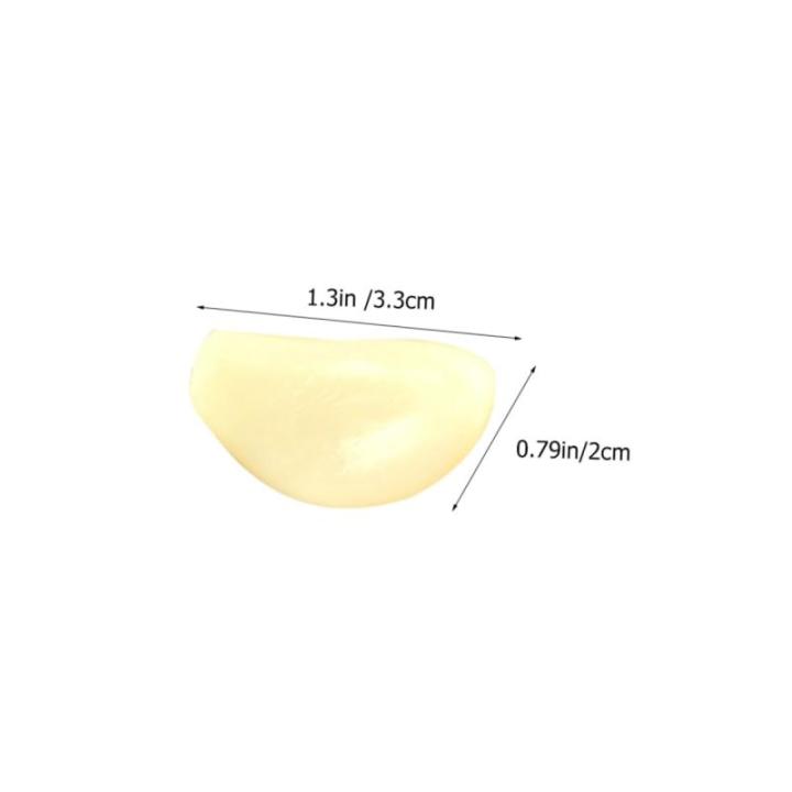 1 Satz 1 Satz Künstlicher Knoblauch Realistisches Gemüse Knoblauchflocken Modell Gemüsedekor Gefälschtes Gemüse Foto Requisiten Künstliches Gemüse Modell 12 Stück