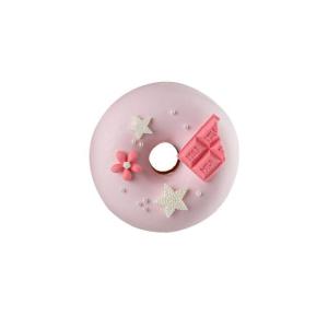Handgemachte Kuchenmodell Simulation Donut Fondant Kuchen Rosa Serie Gefälschte Dessertdekorationen Niedliche Geburtstagshochzeitsfeier Foto Requisiten-Donut C