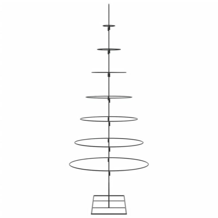 Kerstdecoratie kerstboom 180 cm metaal zwart, kerstboom, kerst decoratie, nep kerstboom, kerstdecoratie, kunst kerstboom, duurzame kerstboom