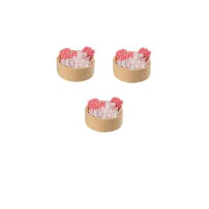 Handgefertigtes Kuchenmodell, Simulation Donut-Fondant-Kuchen, rosa Serie, gefälschte Dessertdekorationen, niedliche Geburtstags-, Hochzeitsfeier-Foto-Requisiten-Eierkuchen-Set B