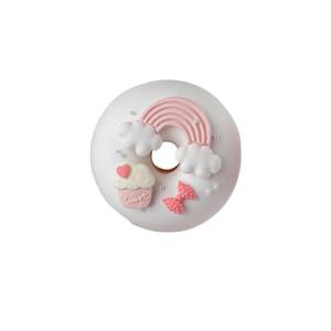 Handgemachte Kuchenmodell Simulation Donut Fondant Kuchen Rosa Serie Gefälschte Dessertdekorationen Niedliche Geburtstagshochzeitsfeier Foto Requisiten-Donut B