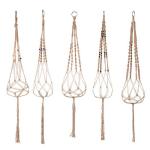 Großformatige Betriebsaufhänger Korb Handgemachte Seil Töpfe Halter Feinhanfseil Net Blumentopfpflanze Lanyard (Color : 1pcs)