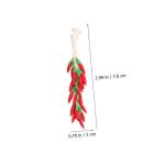 Obstdekor 15 Saiten Dekorative Chili-Requisiten Simulation Chili-Requisiten Chili Props für Miniaturwelten kunstpflanze Gemüse Anlage Zubehör schmücken Generation Kranz Harz