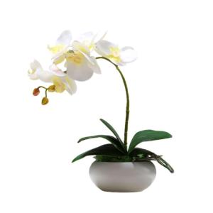 Kunstblumen Künstliche Pflanzen, gefälschte Orchideenpflanzen auf dem Tisch, Blumenarrangements oder Orchideendekoration für Zuhause, Küchenparty, gefälschte Bonsai für jeden