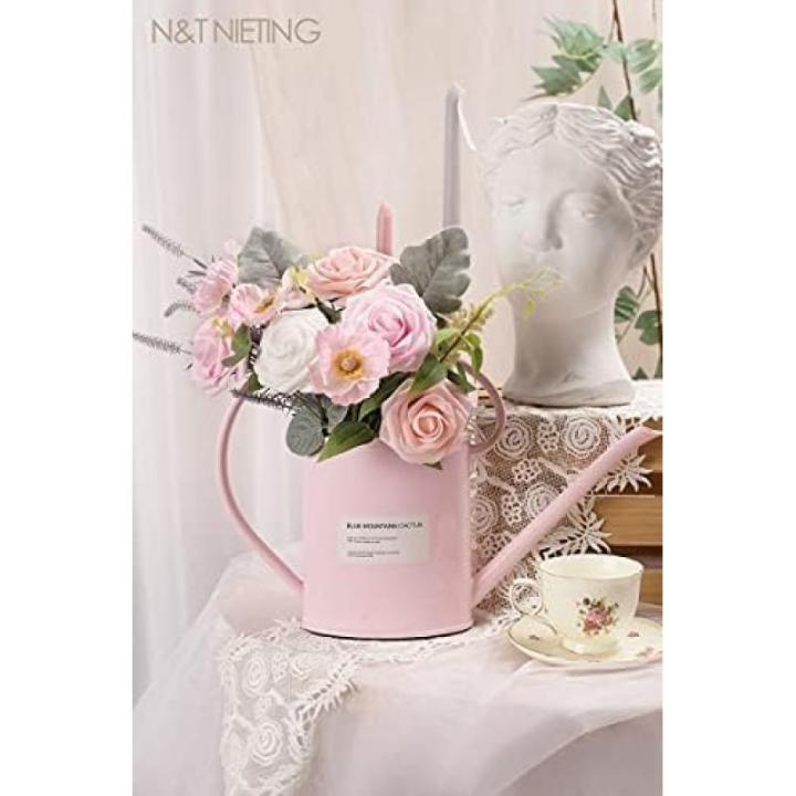Kunstbloemen, rozen, 25 stuks, kunstrozen met steel, doe-het-zelf decoratie, voor bruiloft, boeketten, bruid, babyshower, feest, woondecoratie, serie roze
