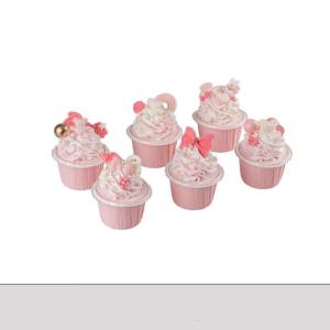 Handgemachte Kuchen Modell Simulation Donut Fondant Kuchen Rosa Serie Gefälschte Dessert Dekorationen Niedlichen Geburtstag Hochzeit Party Foto Requisiten-Set A