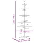 Metall Weihnachtsbaum Christbaum Groß Dekorationen Tannenbaum Metall Weihnachtsbaum Tanne Platzsparend DIY Dekoration-210 cm-Typ 2