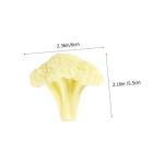 2 Stück Blumenkohl Modell Falsches Gemüse Lebensechte Brokkoli Verzierung Künstliches Gemüse Simulationsgemüse Lebensechtes Gemüse Gefälschte Brokkoli Scheibe Zur