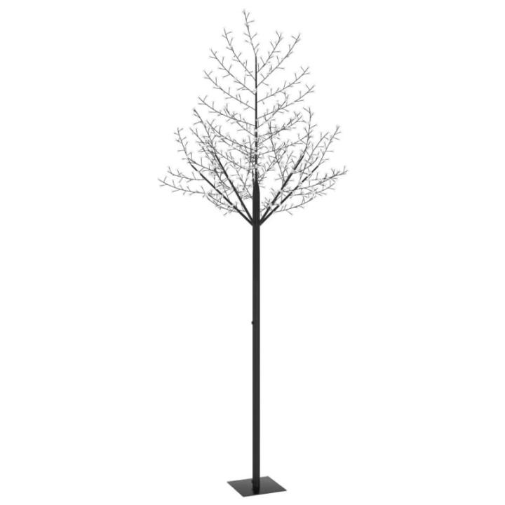 LED Weihnachtsbaum Lichterbaum Weihnachten Christbaum für Außenbereich geeignet 600 LEDs Blaues Licht Kirschblüten 300 cm