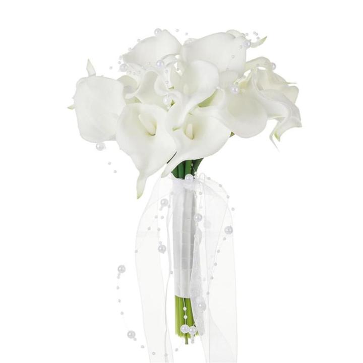 Hochzeitssträuße mit Schleife, künstliche Blumensträuße für Brautjungfern zur Hochzeit, Zeremonie, zum Jahrestag oder zum Valentinstag