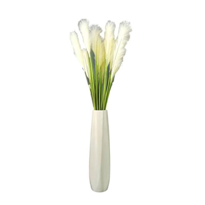 Kunstblumen Künstliches, Flauschiges Reed-Fake-Blumenarrangement, künstlicher Blumenstrauß, Reed-Pflanzen für Vase, für Innen-Hausgarten-Hochzeitsdekoration für jeden Anlass