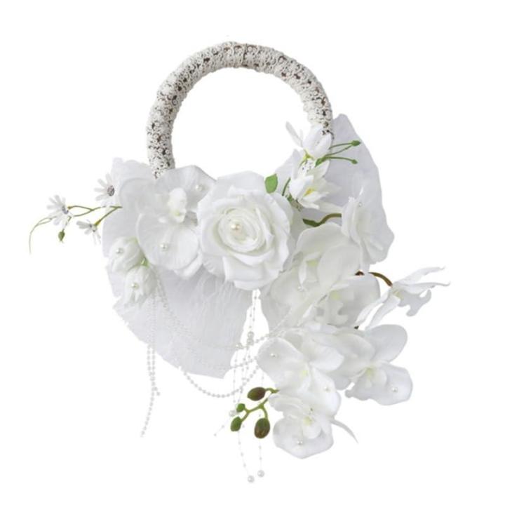 Hochzeits-Reifenstrauß, Hochzeits-Braut-Ansteckblumen, Handgelenk-Ansteckblumen, Hochzeitskranz für die Braut, Brautjungfern, Hochzeitsfeier