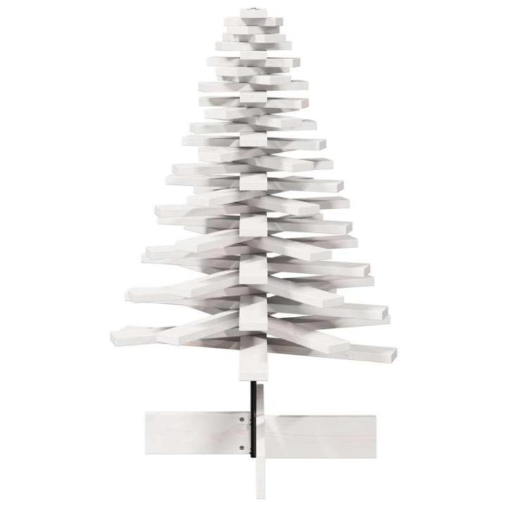 Kerstboom, dennenboom hout om te versieren, kerstboom houten boom DIY kerstdecoratie decoratieve boom kerstdecoratie, wit 100 cm massief hout grenen