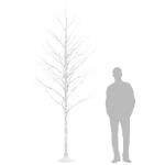 LED Birke Warmweiß 240 LEDs Beleuchtet Birkenbaum Lichterbaum Leuchtbaum Weihnachtsdeko Beleuchtung Dekobaum Kunstbaum 300cm