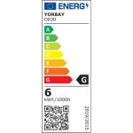 Nordmann-kunstkerstboom met verlichting, led-dennenboom met houten standaard voor kerstdecoratie, van PE en pvc, herbruikbaar, 210 cm