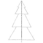 Weihnachtsbaum in Kegelform 240 LEDs Indoor Outdoor 118x180 cm