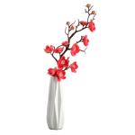 Kunstblumen Künstliche Blumen im Topf, künstliche Pflanzen für den Innenbereich, künstliche Blumenarrangements mit Porzellanvase als Herzstück für jeden Anlass