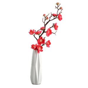 Kunstblumen Künstliche Blumen im Topf, künstliche Pflanzen für den Innenbereich, künstliche Blumenarrangements mit Porzellanvase als Herzstück für jeden Anlass