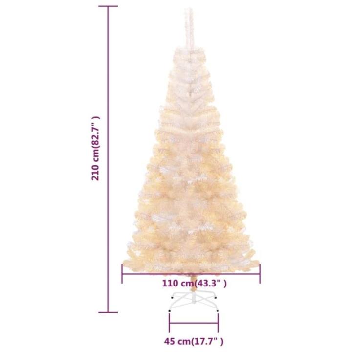 Künstlicher Weihnachtsbaum, Nordmanntanne, PVC Tannenbaum Christbaum Weiß Christmas Tree 110x110x210 cm
