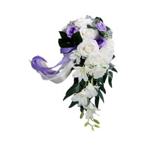 Wassertropfen Rose Hochzeit Brautstrauß Romantische Halten Blume Braut Brautsträuße Brautjungfer Blumenstrauß Valentinstag Dekoration